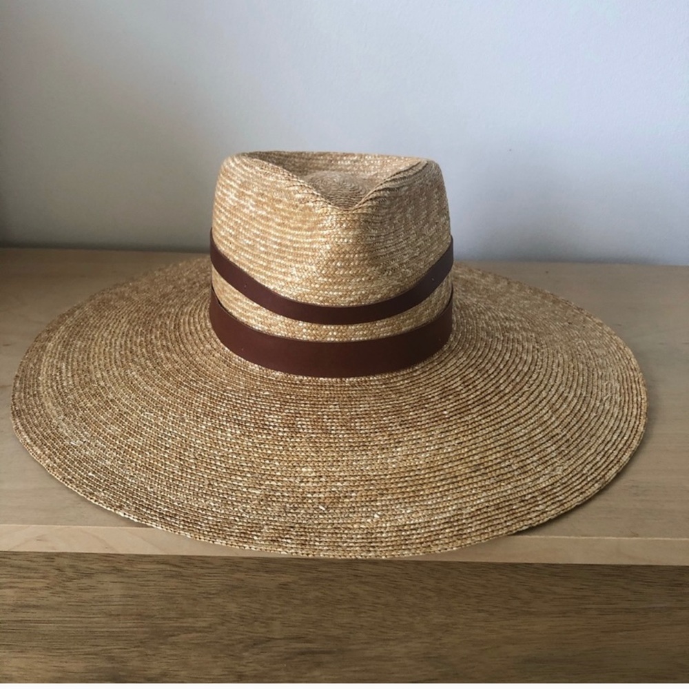 Janessa Leone Straw Large Brim Hat